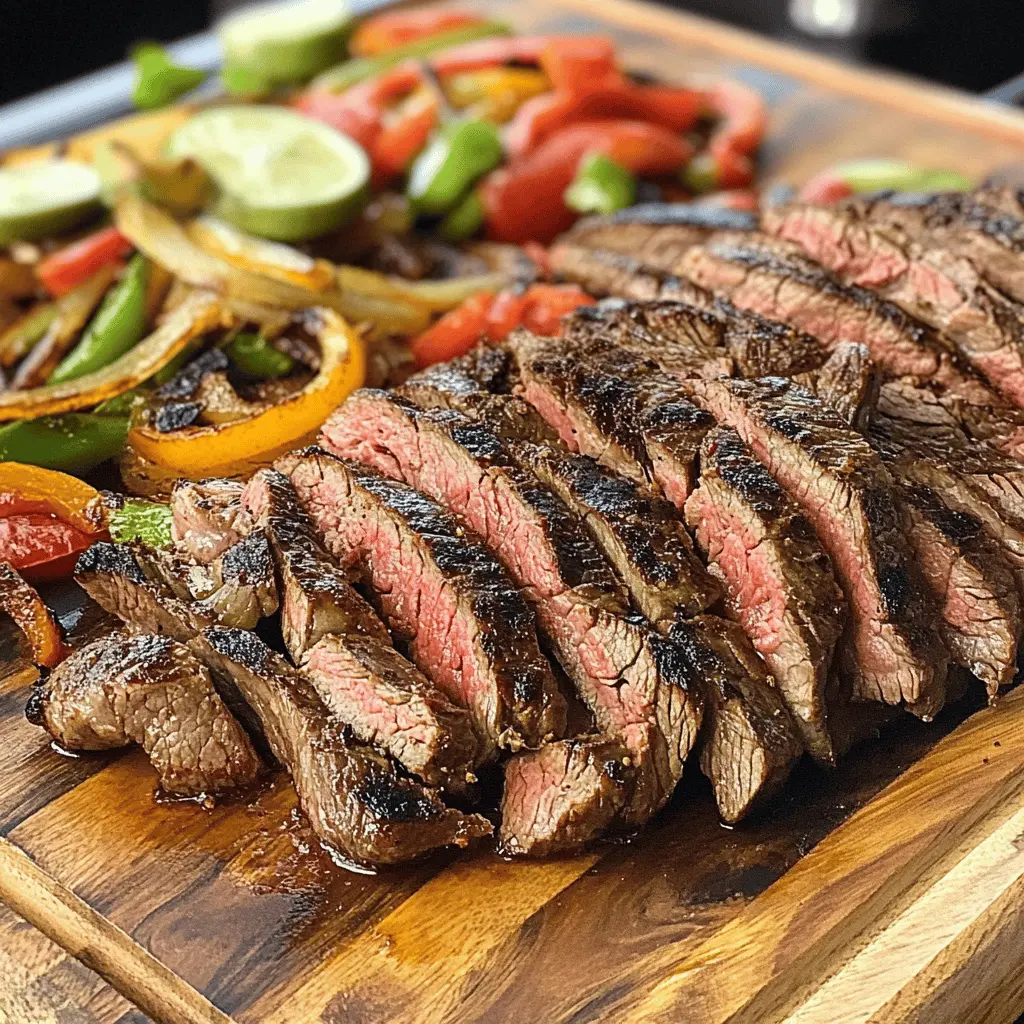 Transform your dinner with these flavorful Blackstone Steak Fajitas! Marinated steak, colorful bell peppers, and onions are cooked to perfection on a flat top. Perfect for Taco Tuesday or a fun family night, these fajitas are easy to make and sure to impress. Save this recipe for a delicious meal that everyone will love!