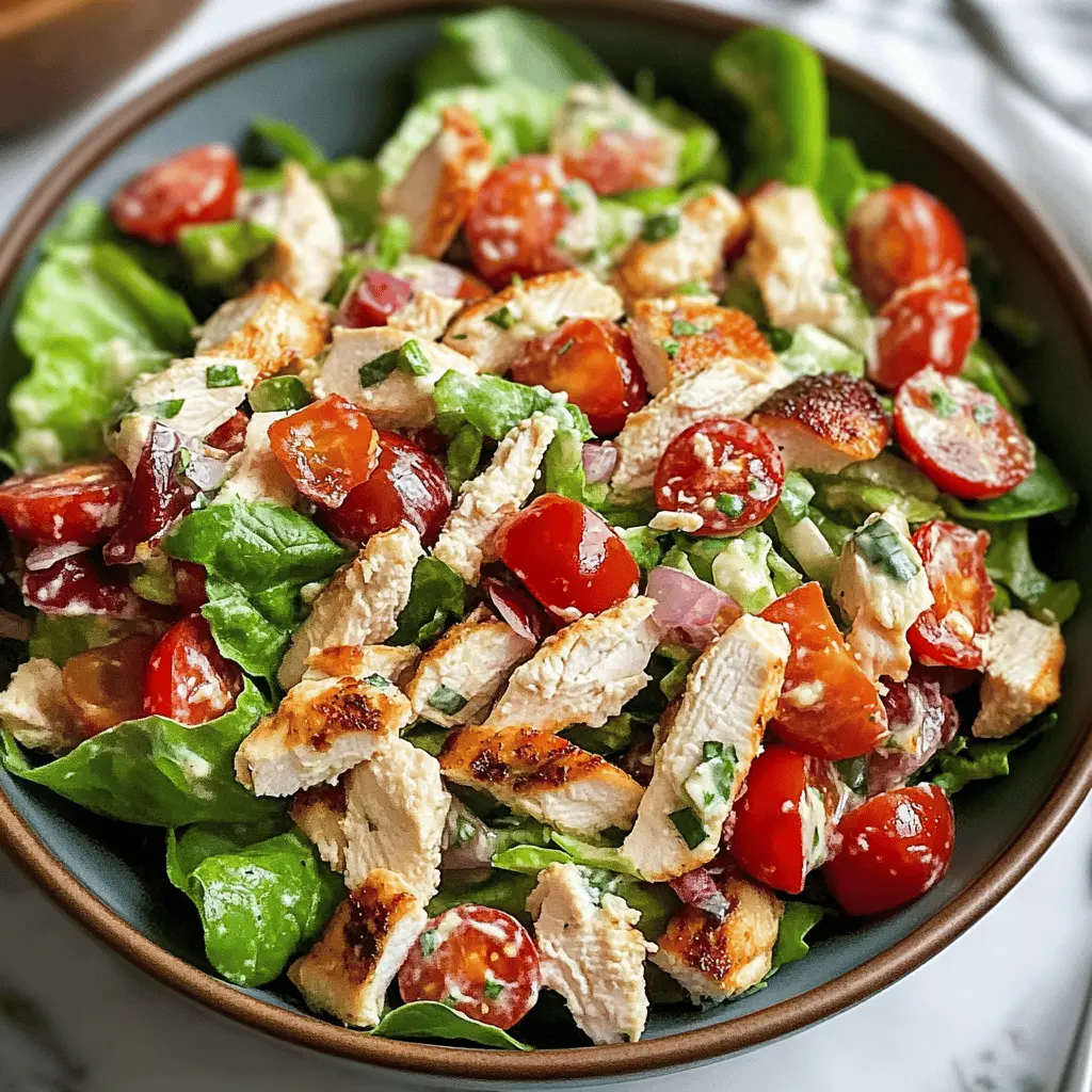 This BLT Chicken Salad is a scrumptious twist on a classic favorite! Packed with juicy chicken, crispy bacon, fresh tomatoes, and crunchy lettuce, it’s a perfect meal for any day of the week. Ideal for lunch or a light dinner, this salad is nourishing and delicious. Save this pin for a tasty recipe that will impress family and friends!