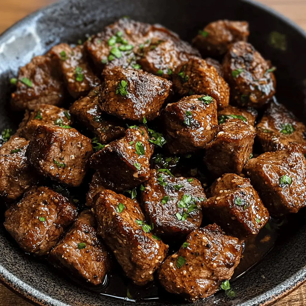 These Cajun Garlic Butter Steak Bites are a quick and flavorful dish that your family will love! Tender steak pieces are coated in a spicy Cajun seasoning and tossed in rich garlic butter, creating an irresistible combination. Perfect for a weeknight dinner or a special gathering. Save this recipe for your next cookout or game day feast!