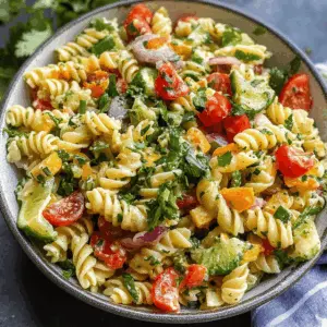 Fresh and zesty, this Cilantro Lime Pasta Salad is the perfect dish for summer gatherings! With vibrant flavors from cilantro, zesty lime, and crisp veggies, it’s a quick side that pairs beautifully with grilled meats or can be enjoyed on its own. Save this recipe for your next BBQ or picnic and bring a burst of freshness to your table!