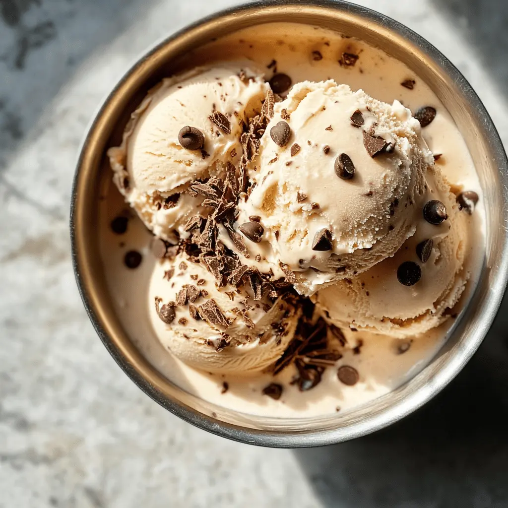 Easy Coffee Chocolate Chip Ice Cream Recipe