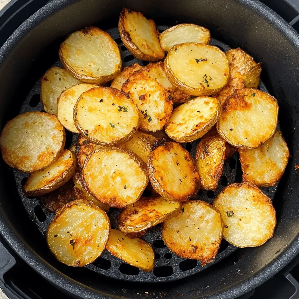 Looking for a quick and tasty side dish? These crispy sliced potatoes in the air fryer are the answer! With their golden, crunchy texture and perfect seasoning, they make a delightful addition to any meal. Ideal for family dinners or casual get-togethers. Don't forget to save this recipe for your next cookout!