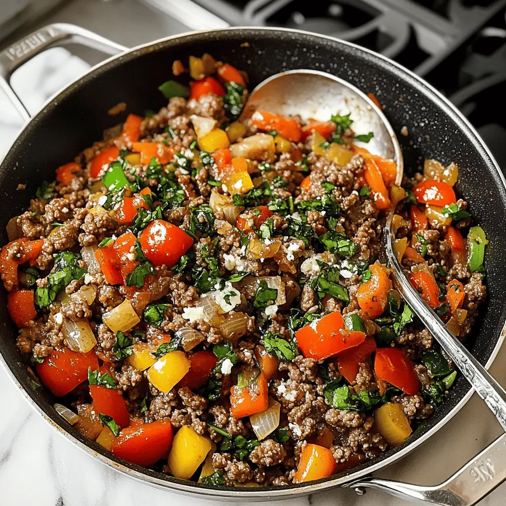 Transform your dinner with this easy and tasty Mediterranean Ground Beef Stir Fry! Packed with colorful veggies and zesty spices, it's a delightful mix of flavors that everyone will enjoy. Make it in just 30 minutes for a quick weeknight meal or a weekend treat. Save this recipe for a tasty choice any night!