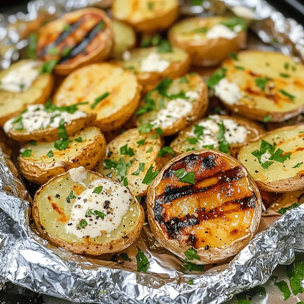Savor the simplicity of Grilled Potatoes in Foil! These flavorful potato packets are packed with buttery goodness and your favorite herbs, making them the perfect side for any barbecue. Easy to prepare and grill, they're a must-try for your next picnic or family gathering. Save this recipe to enjoy deliciously grilled potatoes anytime!