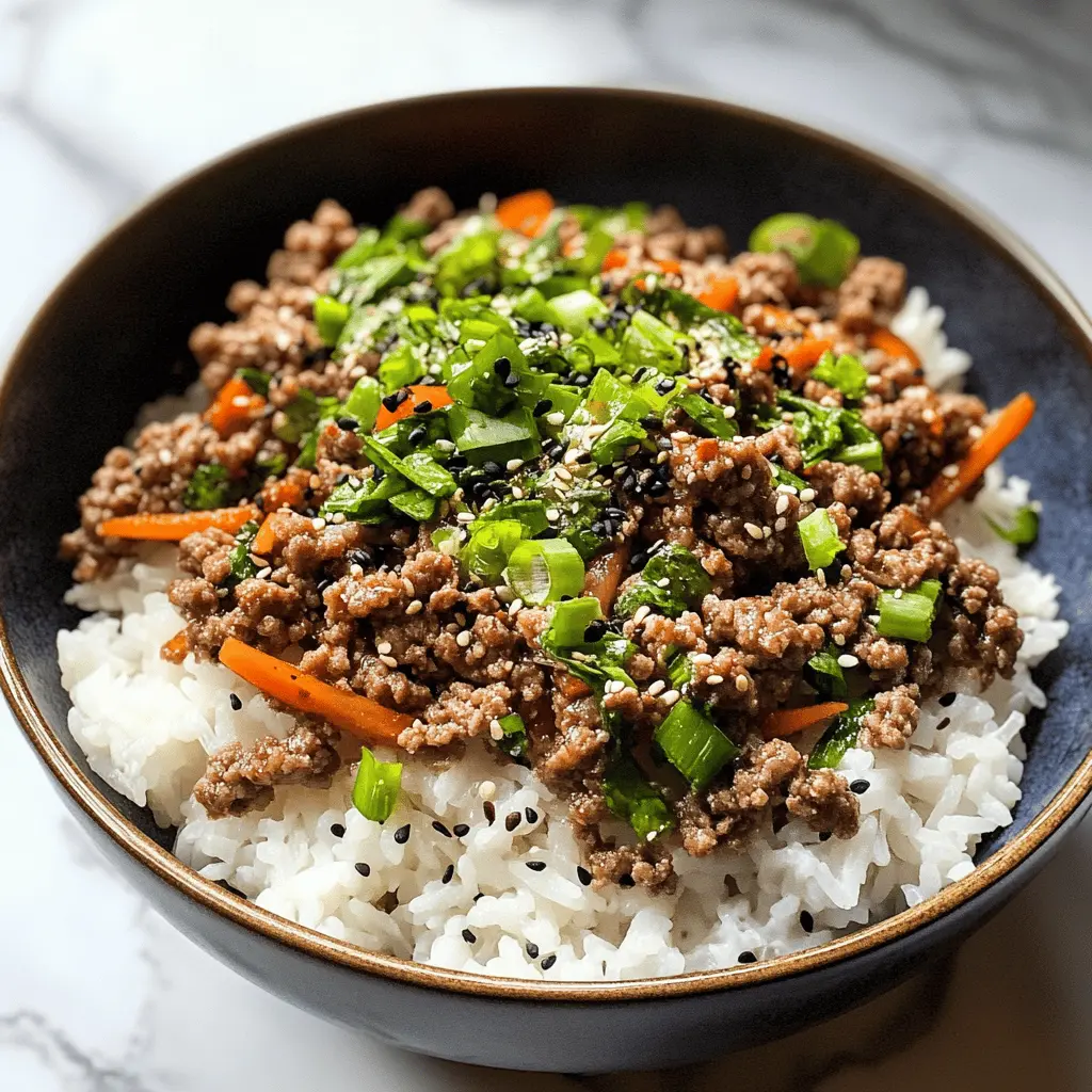 Whip up a delicious, quick, and satisfying meal with Ground Beef Teriyaki Rice Bowls! This recipe features perfectly seasoned ground beef, tender vegetables, and a savory teriyaki sauce served over fluffy rice. It's a family-friendly favorite that's ready in no time! Save this recipe for weeknight dinners or meal prep ideas! 🍚🥢✨