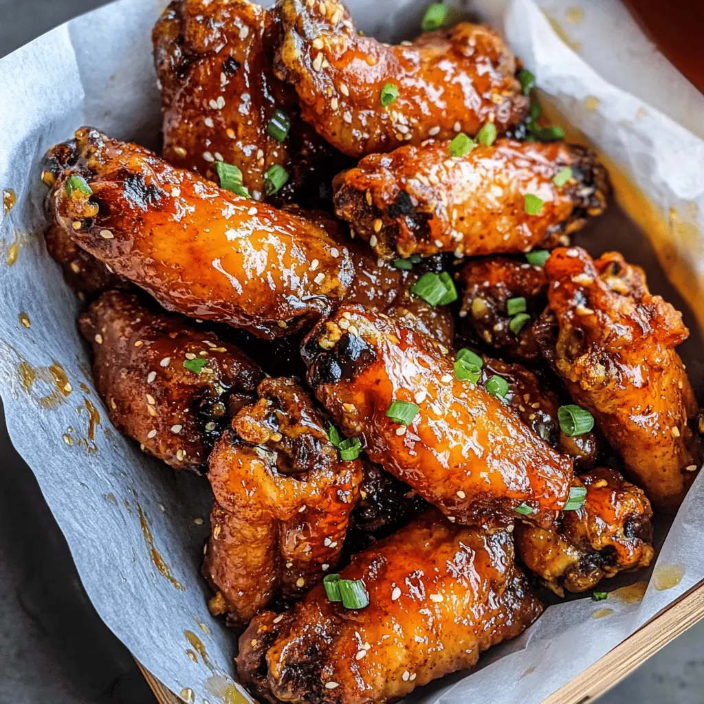 Easy Hot Honey Peach Chicken Wings Recipe