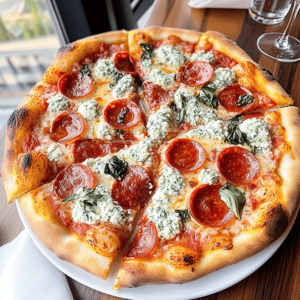This Hot Honey Pepperoni Ricotta Pizza is a delightful twist on a classic favorite! With spicy pepperoni, creamy ricotta, and a drizzle of sweet hot honey, every bite is bursting with flavor. Perfect for pizza night or a casual gathering, it's easy to make and sure to impress your guests. Save this recipe for your next dinner party or cozy night in! 🍕✨
