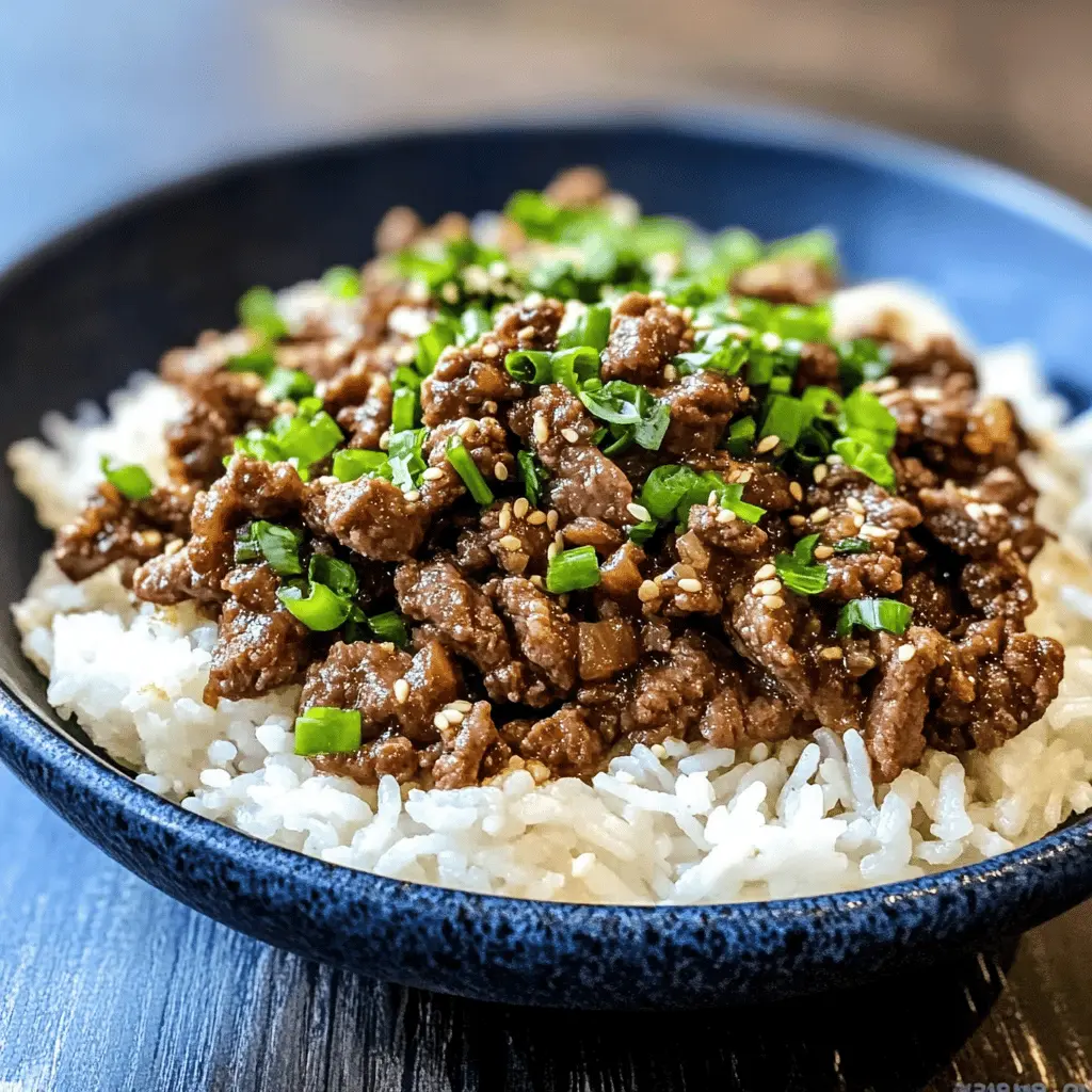 Get ready to enjoy a delicious Korean Beef recipe that's both easy to prepare and packed with flavor! Made with tender strips of beef marinated in a savory mixture of soy sauce, garlic, and sesame oil, this dish is perfect for weeknight dinners or special occasions. Don't forget to save this pin so you can whip up this flavorful meal anytime you want! Pair it with rice or noodles for a complete meal.