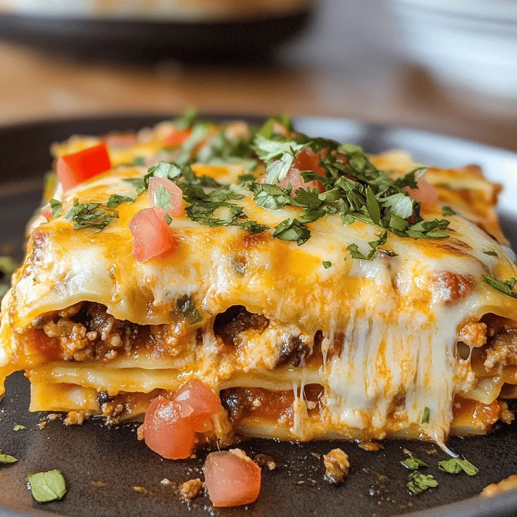 This Mexican Lasagna is a flavorful twist on the classic dish, blending layers of tortillas, seasoned ground beef, and gooey cheese. In just one hearty pan, you’ll experience the delightful taste of Mexican spices and fresh ingredients. Perfect for family dinners or meal prep, be sure to save this recipe for your next gathering!