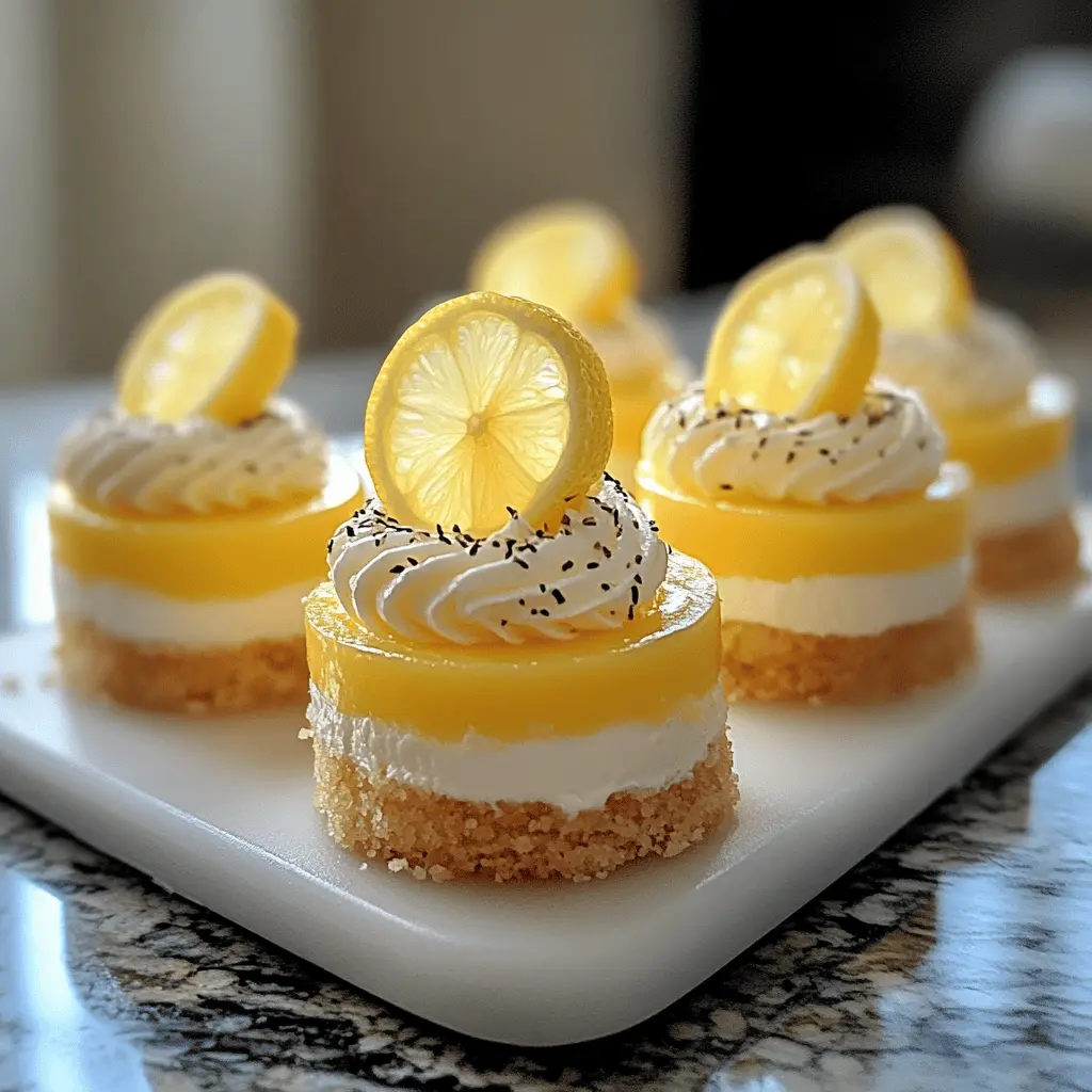 These Mini Lemon Cheesecakes are a delightful treat bursting with zesty flavor! Perfectly creamy and topped with a bright lemon curd, they make an elegant dessert for any occasion. Ideal for summer gatherings or as a refreshing finish to your dinner parties. Save this recipe to add a touch of sunshine to your dessert table! 🍋✨