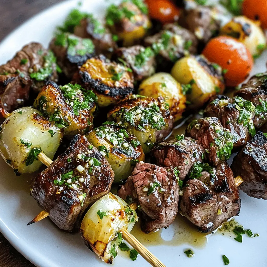 Juicy steak kabobs drizzled with rich garlic butter are the perfect addition to your next BBQ or family dinner! Featuring tender beef and colorful veggies, this recipe is a delicious way to satisfy everyone’s cravings. Don’t forget to save this mouthwatering dish for your upcoming cookouts or weekend meals!