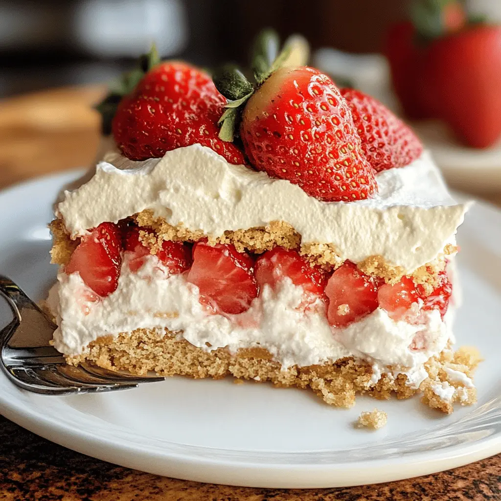 This no-bake Strawberry Icebox Cake is a simple yet delightful dessert that will impress your guests! With layers of fluffy whipped cream and fresh strawberries, it’s perfect for warm days or special celebrations. Save this recipe for a refreshing treat that’s easy to make and even easier to enjoy! Ideal for gatherings, picnics, or a sweet family dessert.