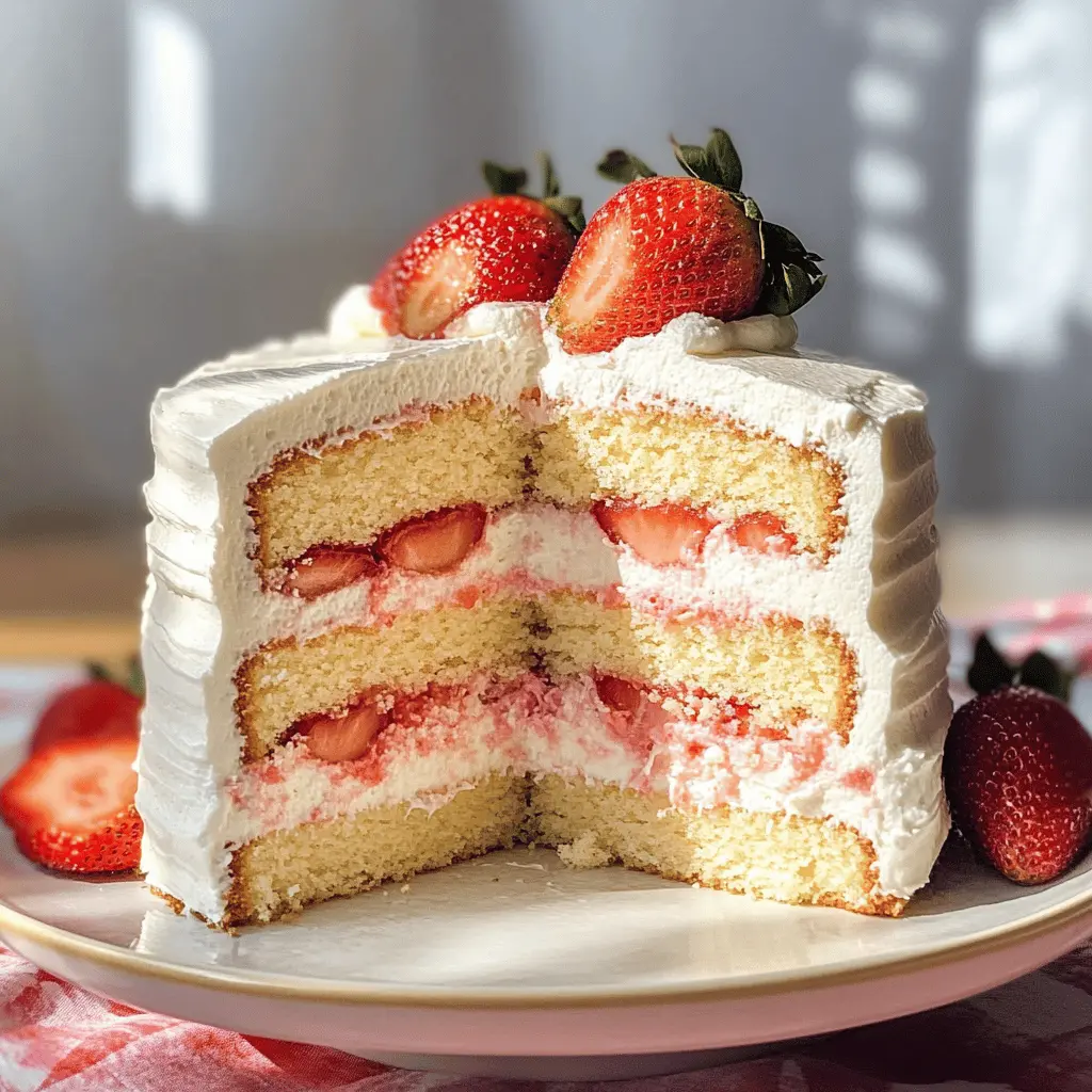This Strawberry Shortcake Layer Sponge Cake is a delightful treat that combines light, fluffy layers with fresh strawberries and creamy whipped topping. Perfect for celebrations or a sweet afternoon snack, this cake is sure to impress! Save this recipe so you can create sweet memories at your next gathering or picnic. Enjoy layers of goodness that everyone will adore!