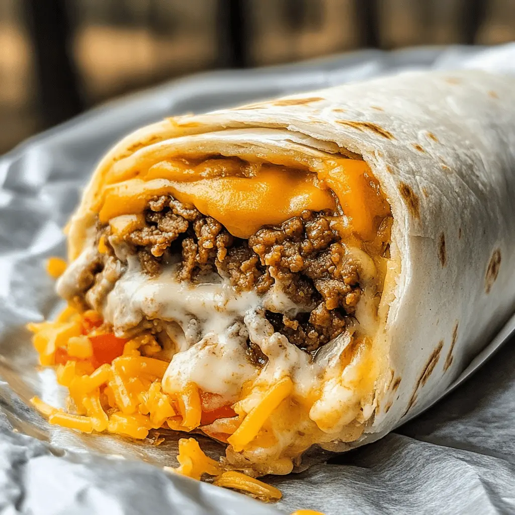 Satisfy your hunger with this Taco Bell Beefy Melt Burrito copycat recipe! Bursting with seasoned beef, melted cheese, and a creamy sauce, it's perfect for a cozy night or a festive gathering. Ideal for meal prep, you'll want to save this delicious recipe for next time you crave that fast-food flavor at home!