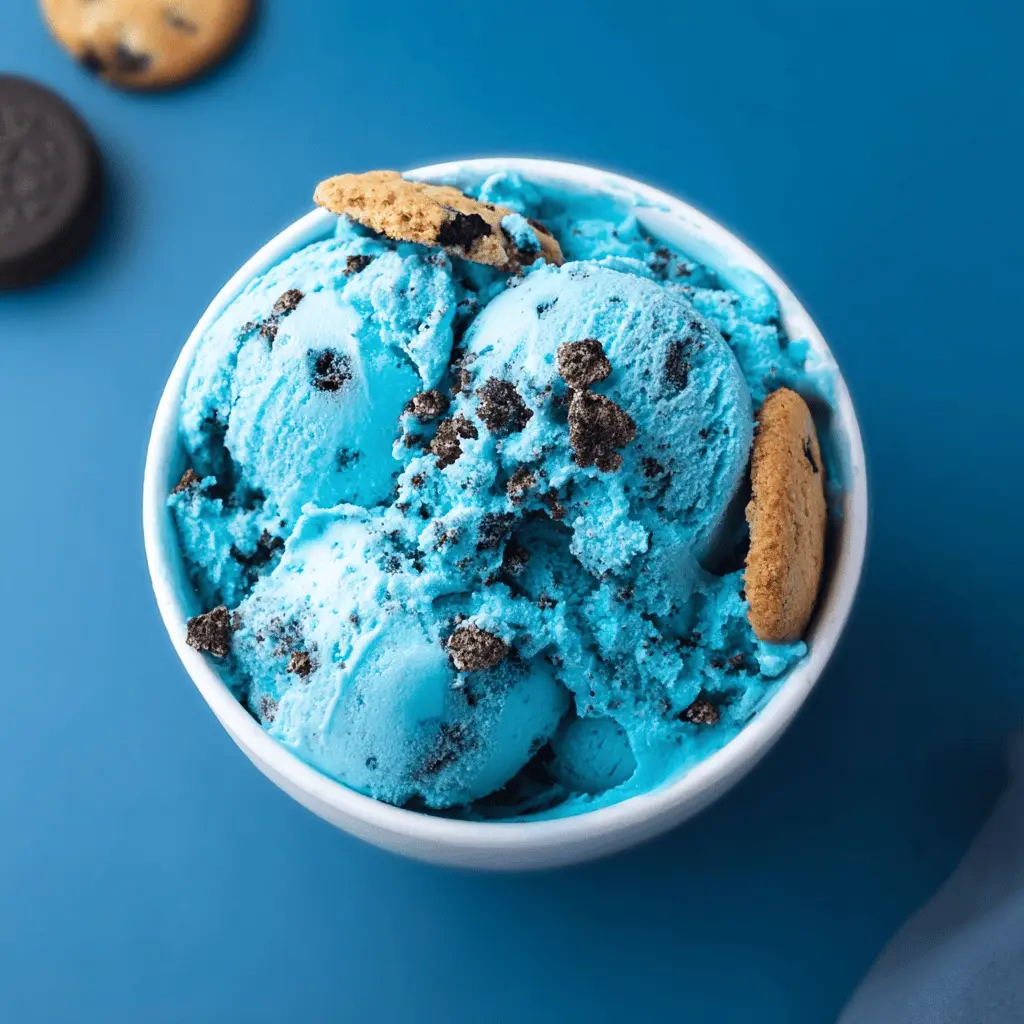 Easy No-Churn Cookie Monster Ice Cream Recipe