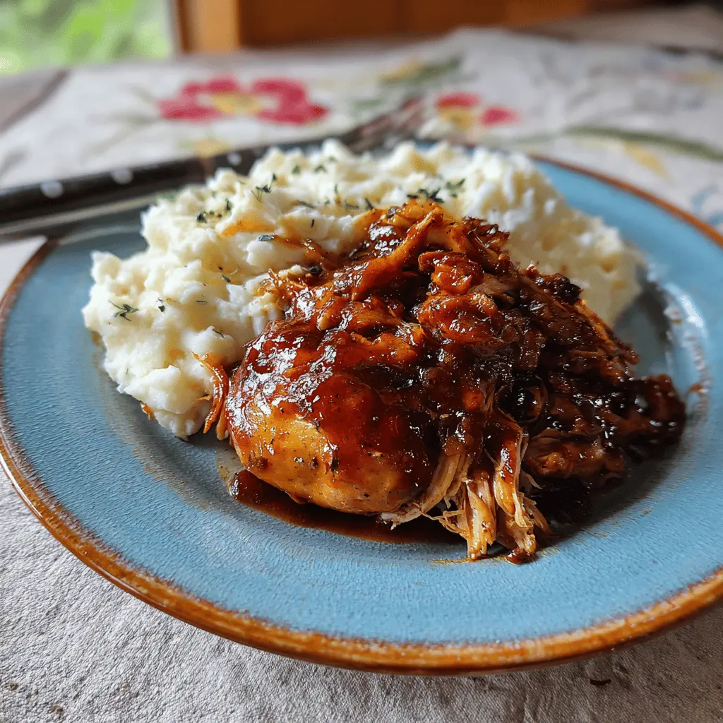 Easy Slow Cooker Peach BBQ Chicken Recipe