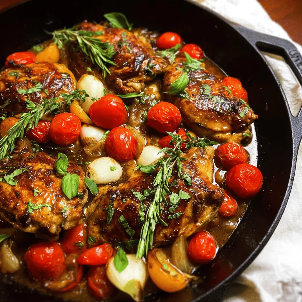 Easy One Pan Balsamic Chicken Dinner