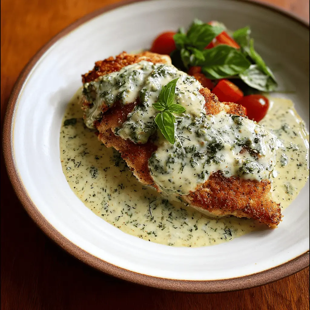Easy Chicken in Creamy Basil Sauce