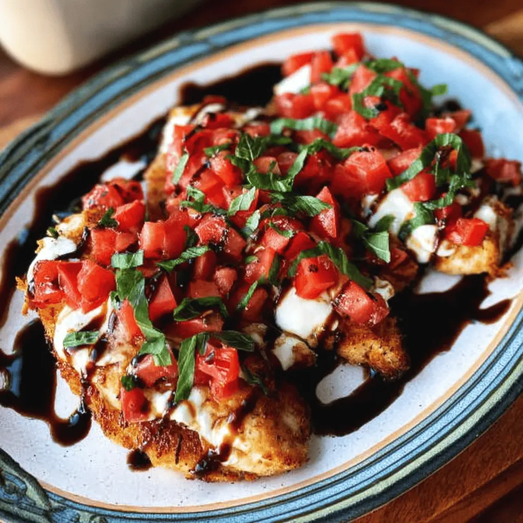 Easy Mozzarella Bruschetta Chicken Recipe
