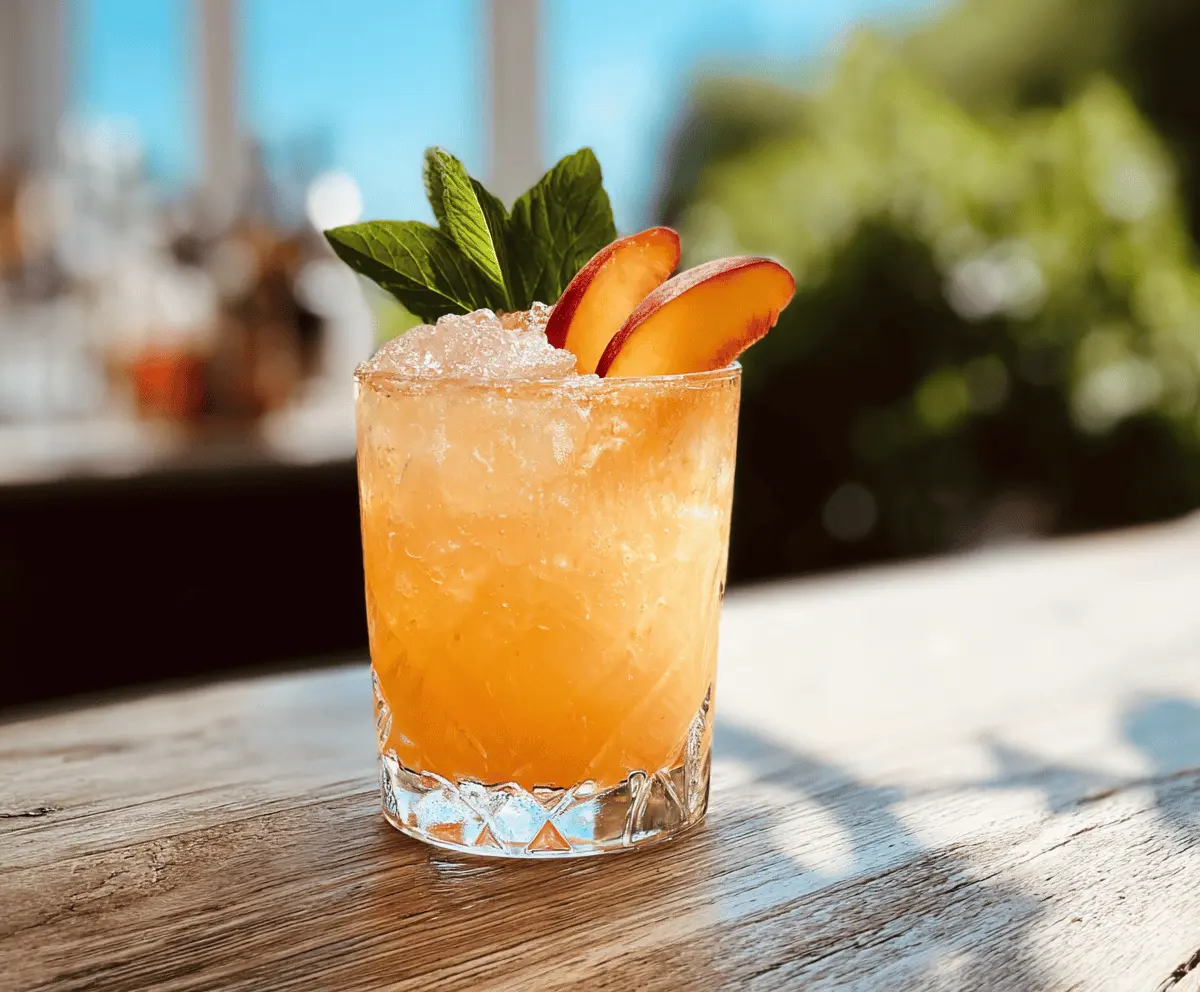 Easy Royal Peach Cocktail Recipe