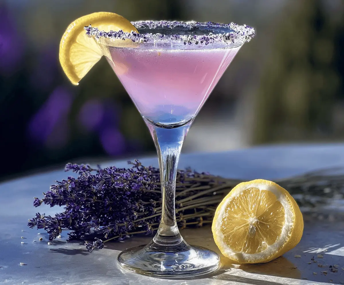 Easy Lavender Lemon Drop Martini Recipe