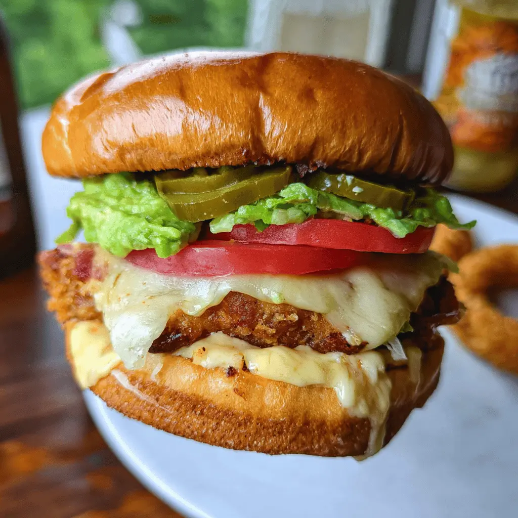 Easy Jalapeño Pepper Jack Chicken Burgers