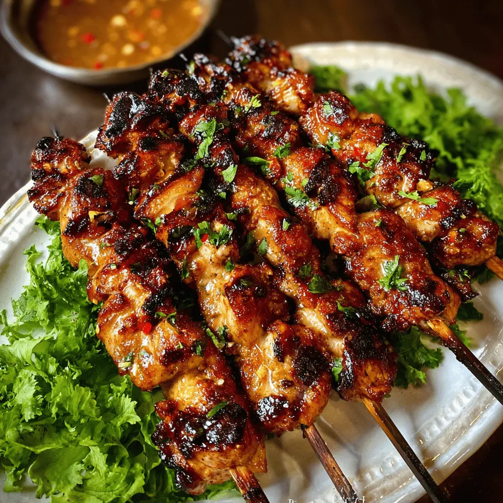Easy Grilled Thai Chicken Skewers Recipe