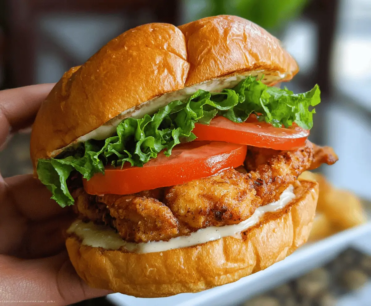 Easy Crispy Chicken Sandwich Recipe