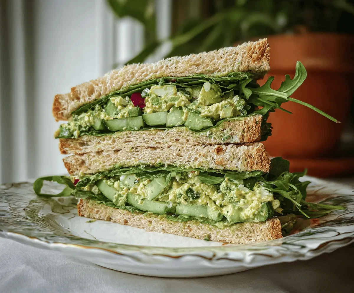 Easy Green Goddess Salad Sandwich Recipe