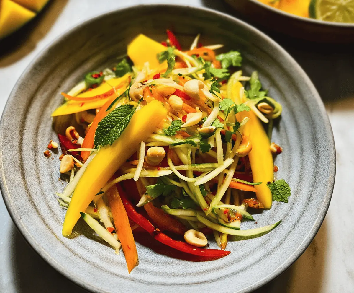 Easy Sweet and Spicy Thai Mango Salad Recipe