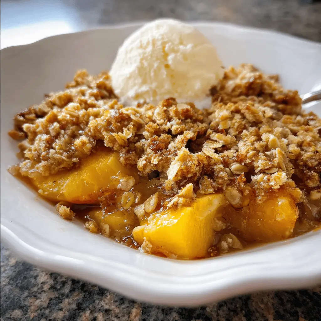 Easy Homemade Peach Crisp Recipe