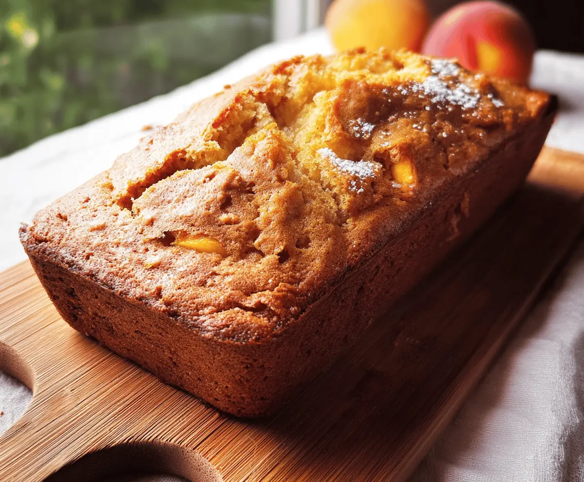 Easy Southern Peach Bread Recipe