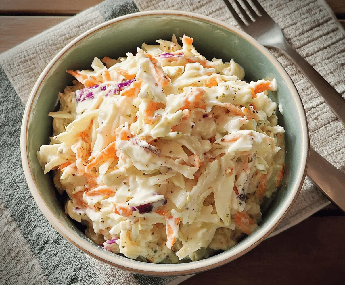Easy Creamy Coleslaw Recipe for Summer
