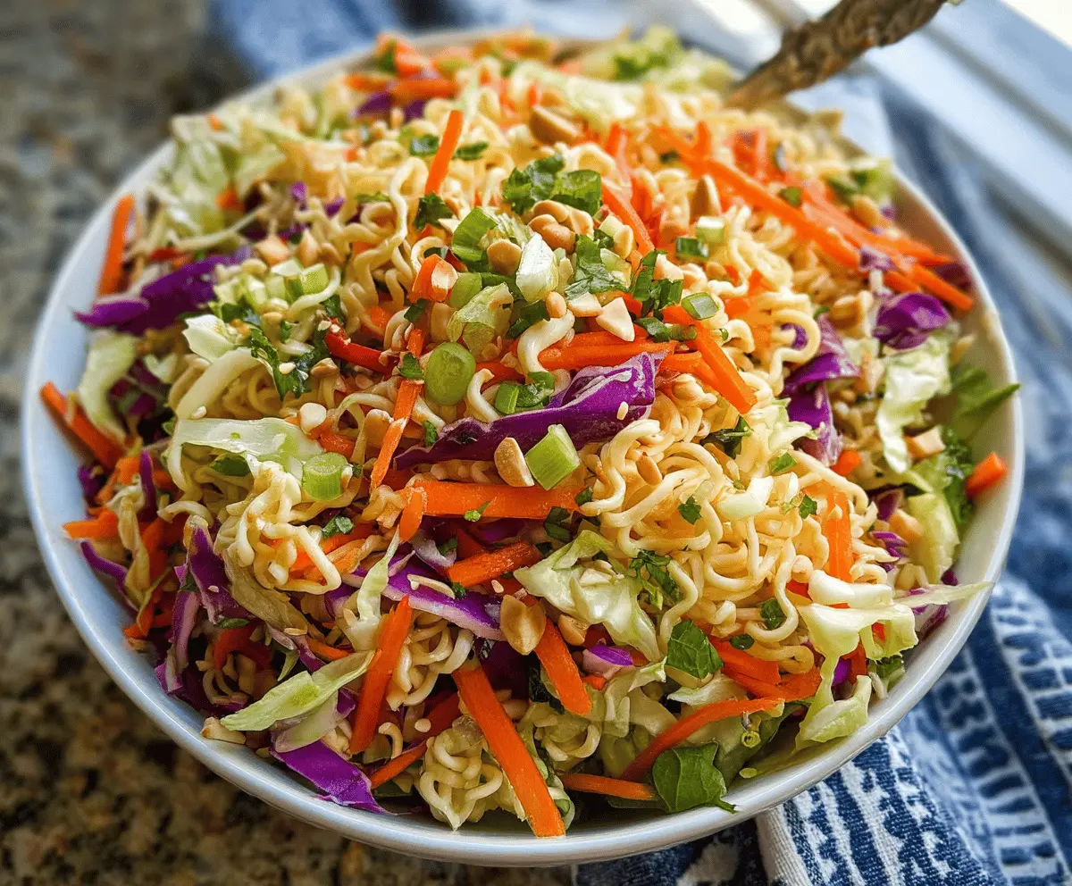 Easy Crunchy Ramen Noodle Salad Recipe