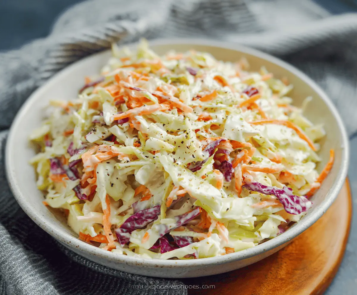 Best Easy Homemade Coleslaw Recipe