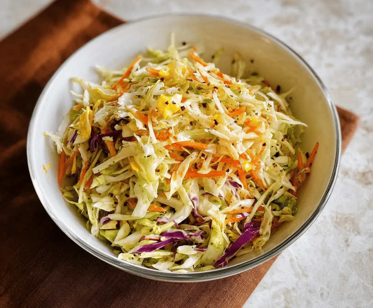 Easy Vinegar Coleslaw Recipe for Summer Sides