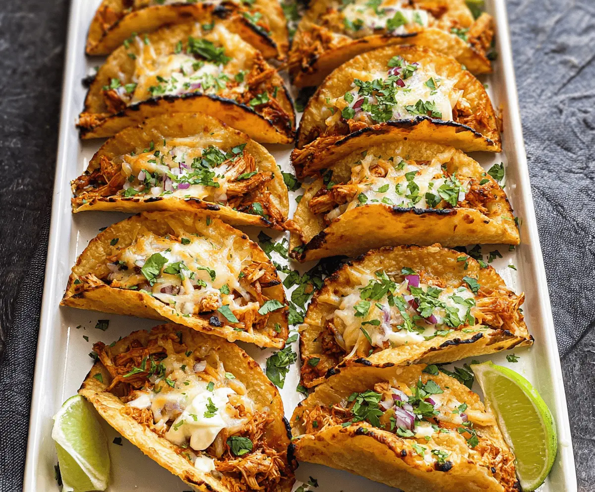 Quick and Easy Baked Chicken Tacos in 20 Minutes