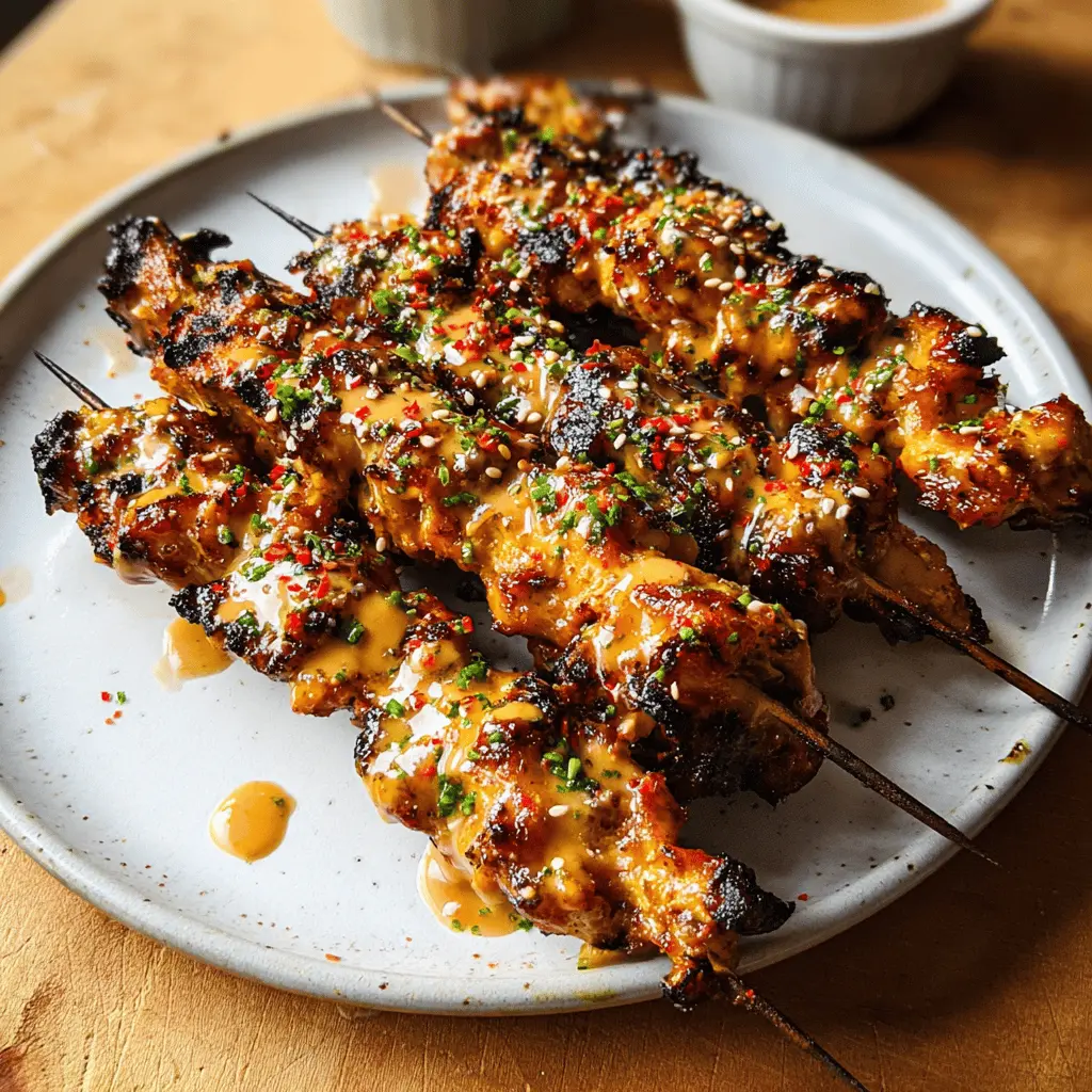 Easy Bang Bang Chicken Skewers Recipe