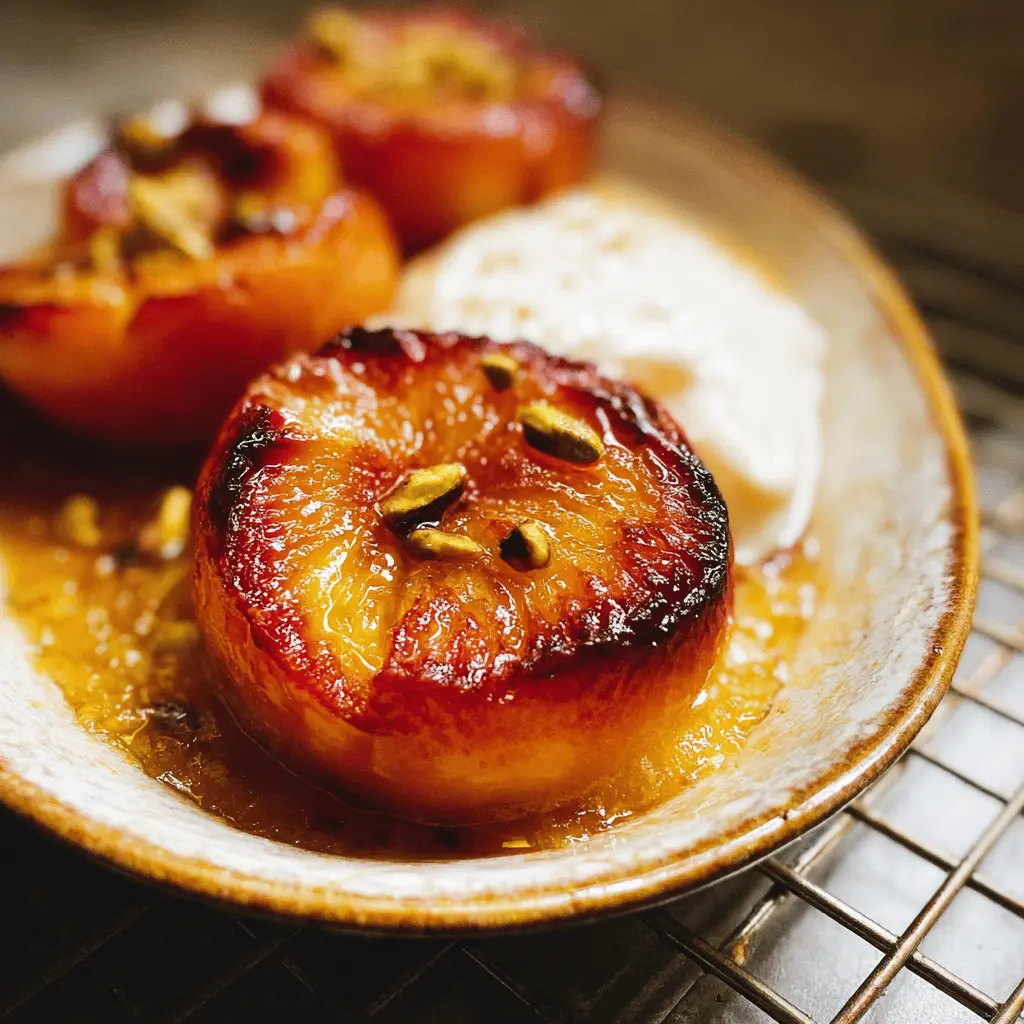 Easy Baked Peaches with Cinnamon Sugar