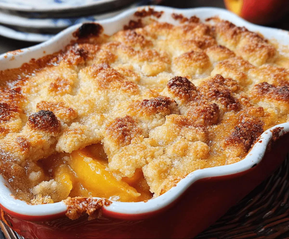 Easy Homemade Peach Cobbler Recipe