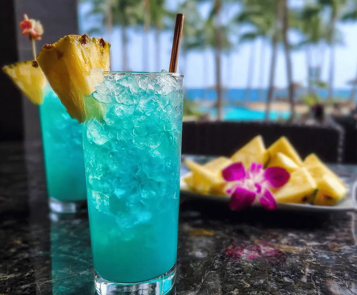 Refreshing Blue Hawaiian Mocktail Recipe
