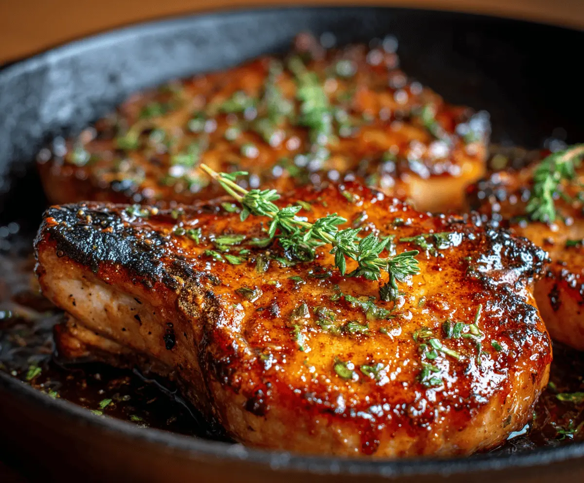 Honey Glazed Pork Chops