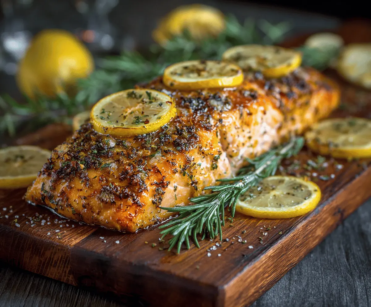 Baked Salmon with Lemon