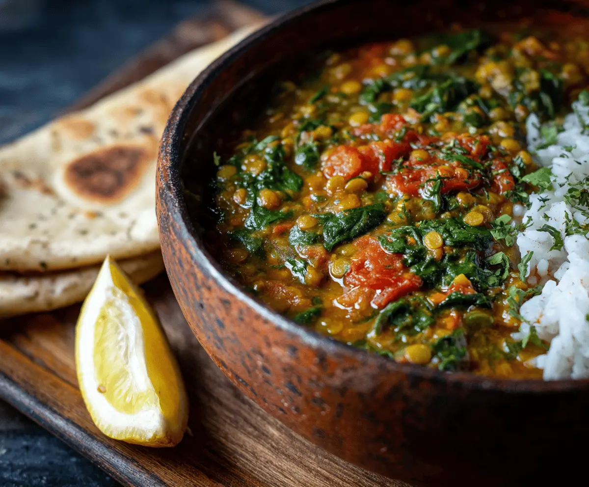Lentil and Spinach Curry