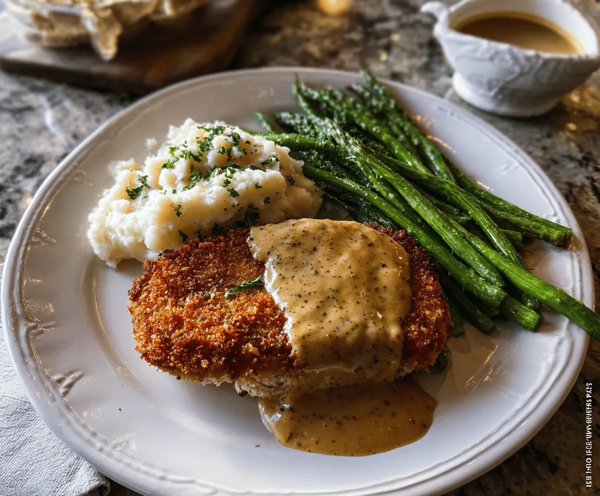 Easy Pork Schnitzel with Creamy Dijon Gravy