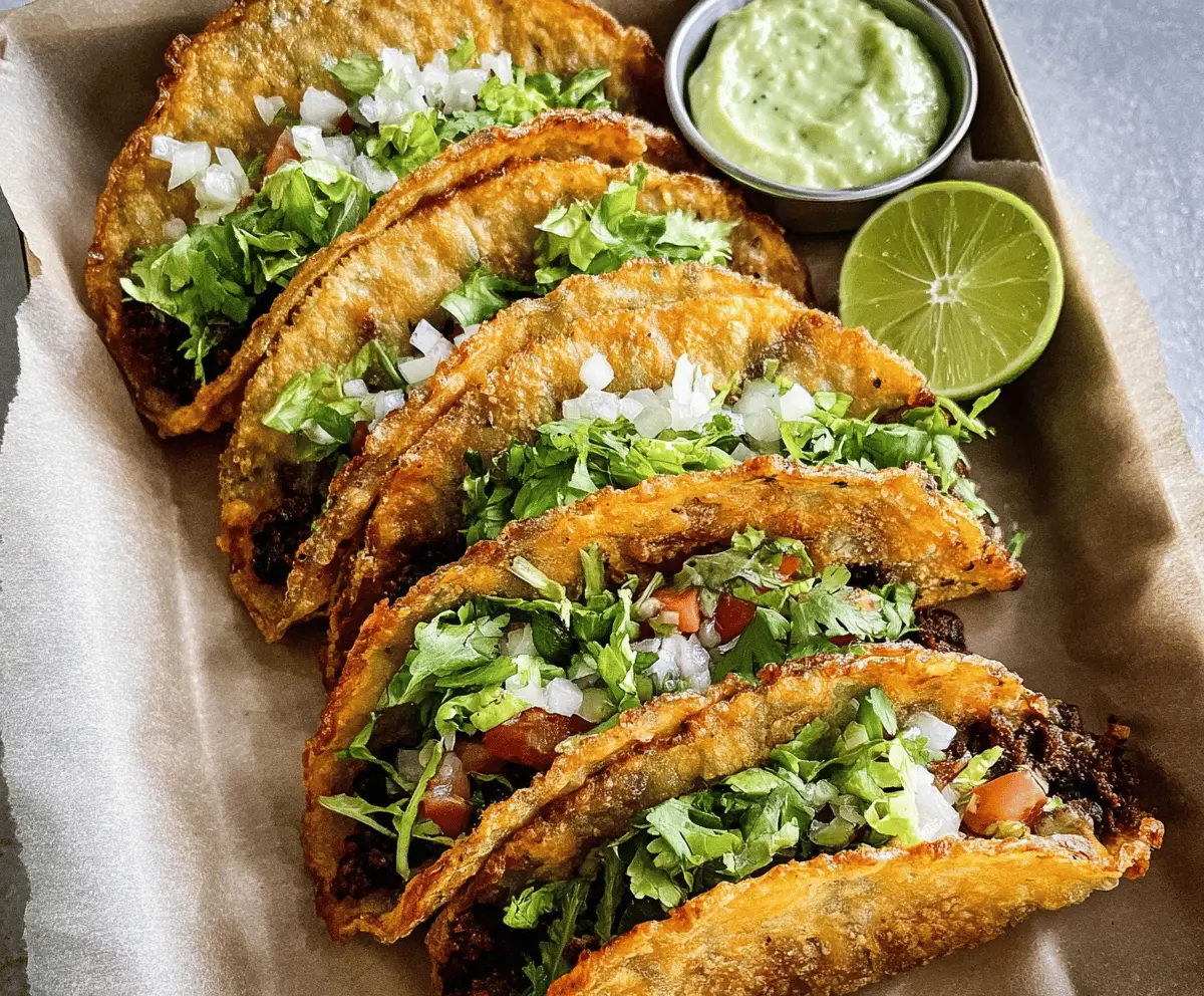 Easy Crispy Black Bean Tacos Recipe