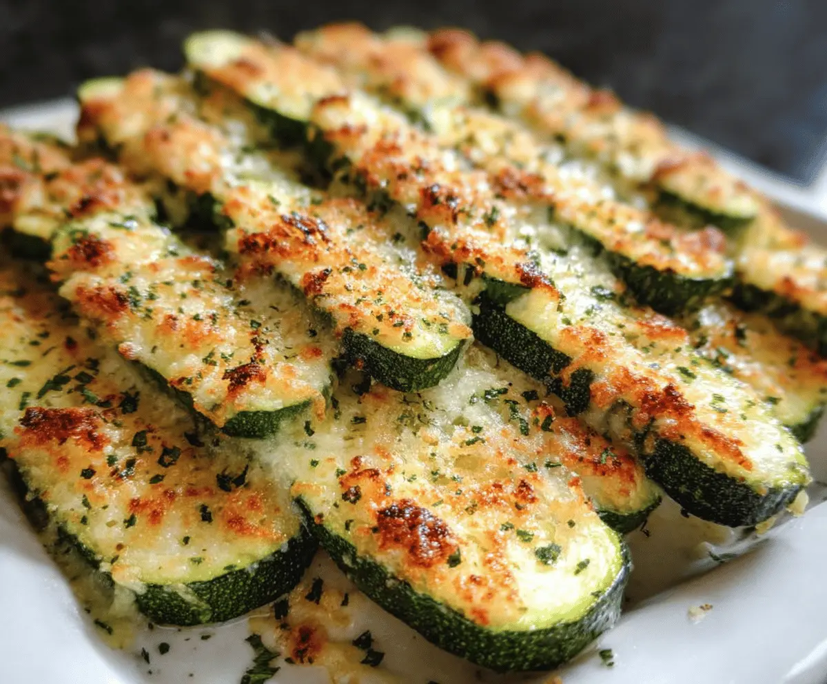 Easy Baked Parmesan Zucchini Recipe