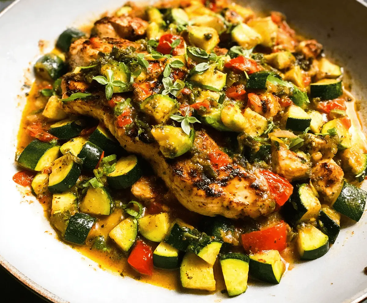 Easy Tex Mex Chicken and Zucchini Recipe