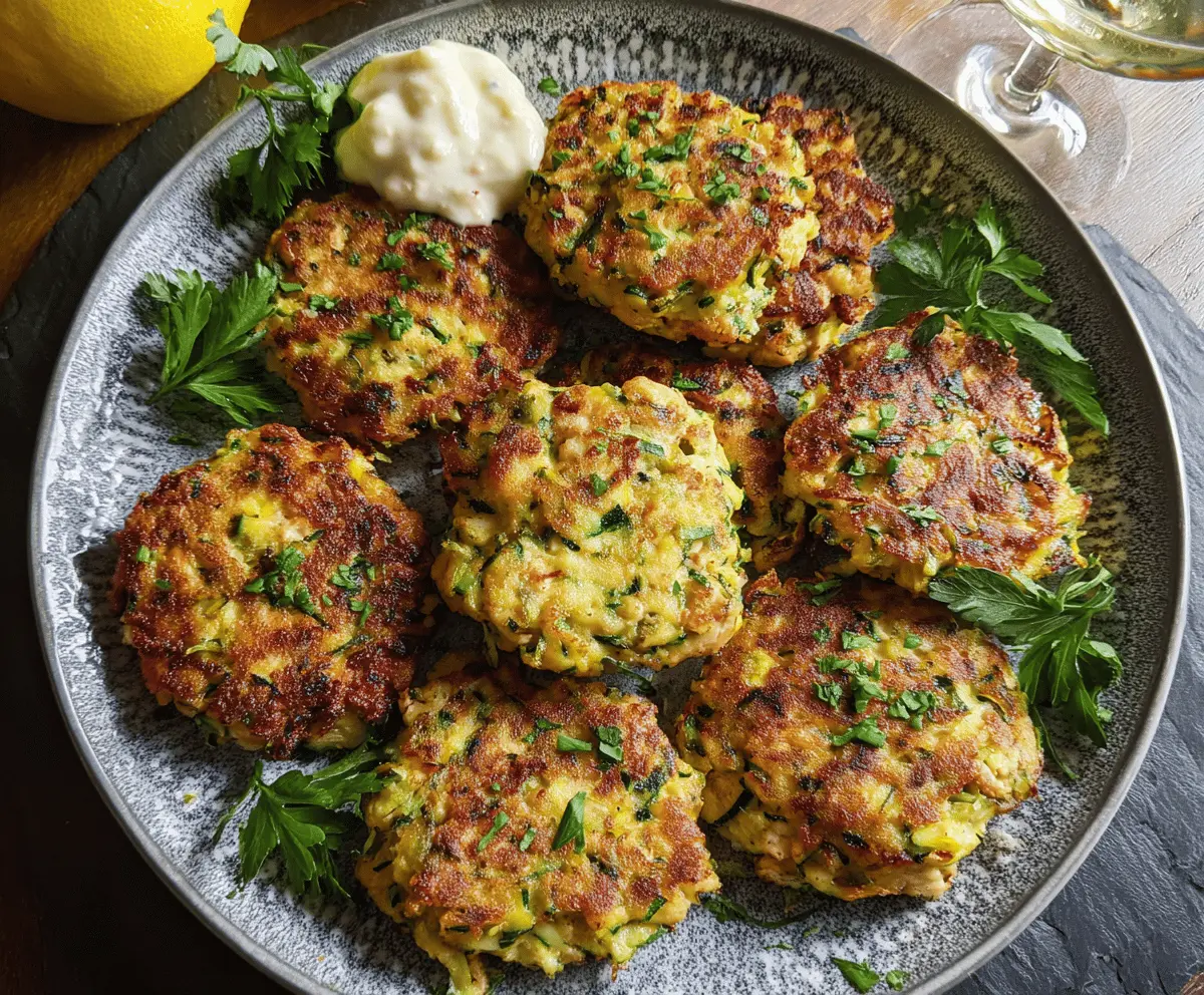 Easy Chicken Zucchini Fritters Recipe