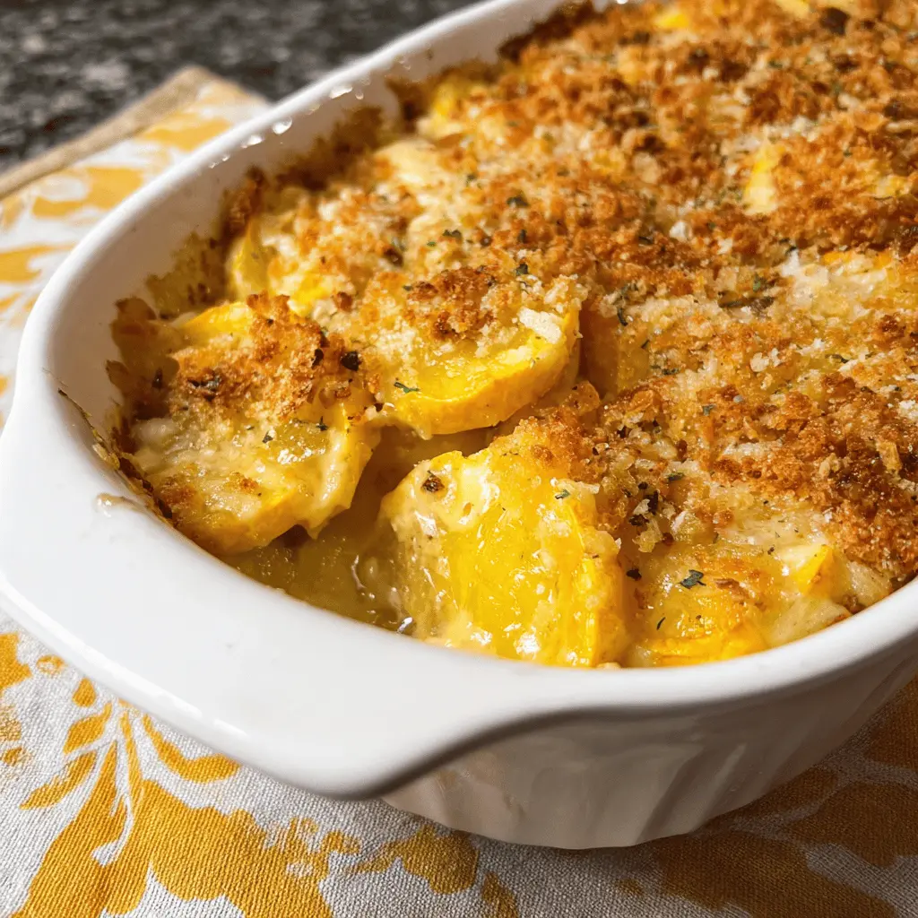 Creamy Yellow Squash Casserole Recipe